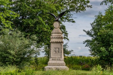 Monument to the 90th PA Volunteer Infantry Regiment, Gettysburg National Military Park, Pennsylvania, USA
