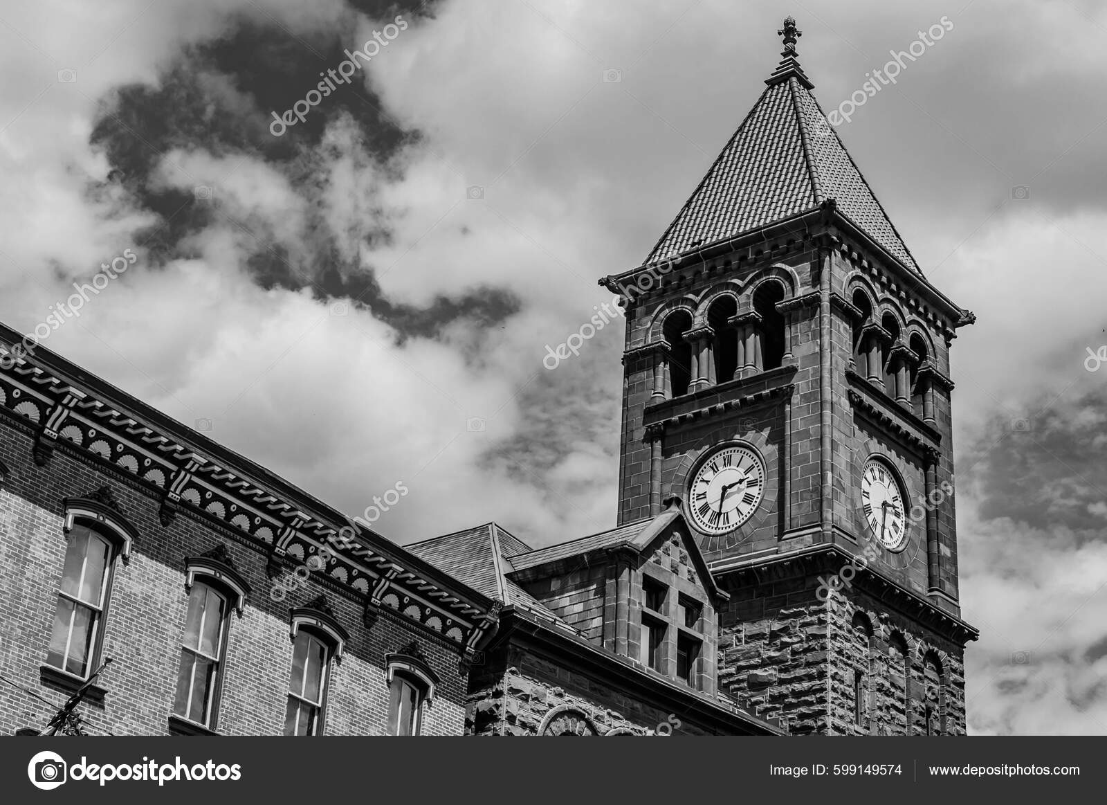 Carbon County Courthouse Jim Thorpe Pennsylvania Usa Stock Photo by
