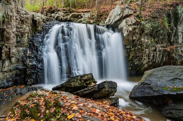 Waterfalls Autumn Day Rocks State Park Maryland Usa Jarrettsville Maryland — 스톡 사진