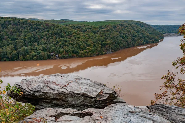Mighty Susquehanna River Flood Stage October 2013 Pennsylvania — 스톡 사진