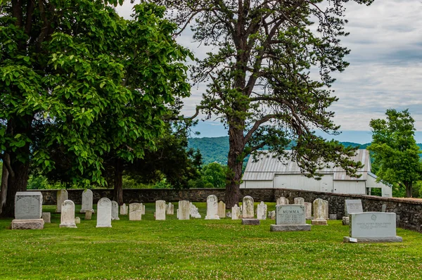Летний День Кладбище Мумма Антитам Нэшнл Баттлфилд Мэриленд Сша Шарпсбург — стоковое фото