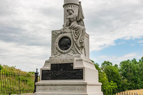麦金莱纪念碑 Antietam National Battlefield Maryland Usa Sharpsburg Maryland — 图库照片