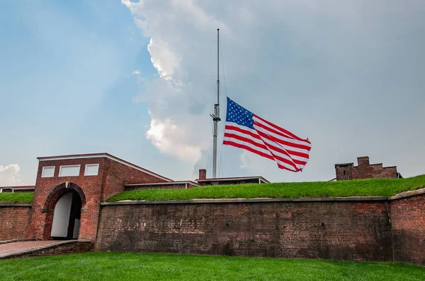 Patriots Day Fort Mchenry Maryland Usa Baltimore Maryland — Stock Photo, Image