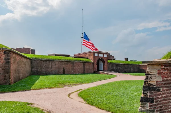 Tarihi Fort McHenry Yaz Günü, Maryland ABD, Baltimore, Maryland