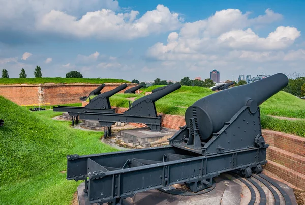 Cannons Fort Mchenry Maryland Usa Baltimore Maryland — Stock Photo, Image