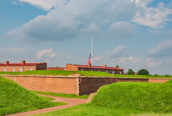 Summer Day Historic Fort Mchenry Maryland Usa — Stock Photo, Image