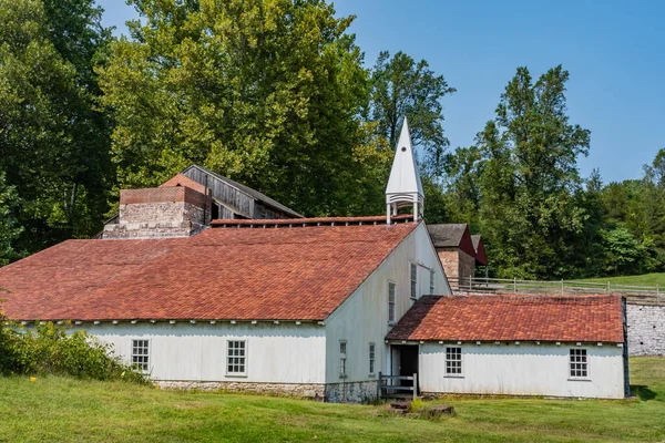 Cast House Hopewell Furnace National Historic Site Pennsylvania Usa Elverson — Fotografia de Stock