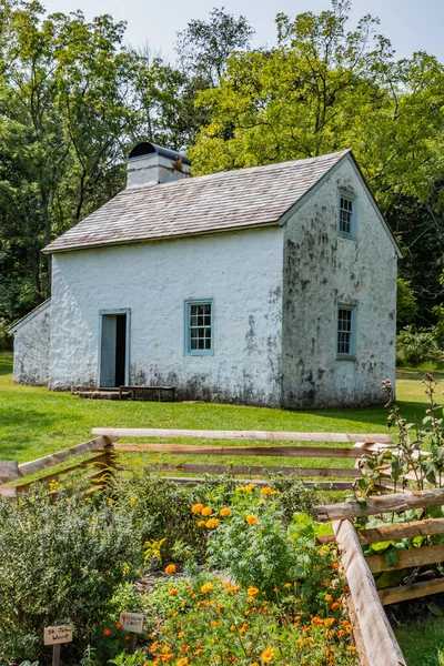 Tenant House and Garden, Hopewell Furnace National Historic Site, Pennsylvania USA, Elverson, Pennsylvania