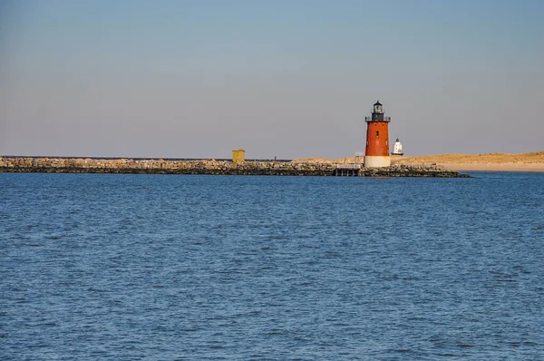 Cape Henlopen Lighthouses Breakwater Delaware États Unis Delaware — Photo