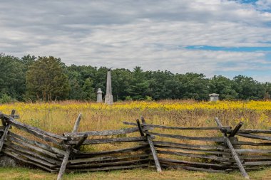 Buğday Tarlası 'nda Sonbahar Günü, Gettysburg Ulusal Askeri Parkı, Pennsylvania ABD, Gettysburg, Pennsylvania