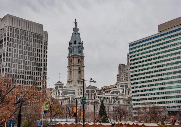 Philadelphia City Hall Christmas Season Pennsylvania Usa Philadelphia Pennsylvania — Stock Photo, Image