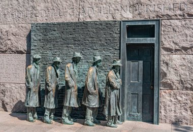 The Bread Line, FDR Memorial, Washington, DC USA, Washington, Columbia Bölgesi