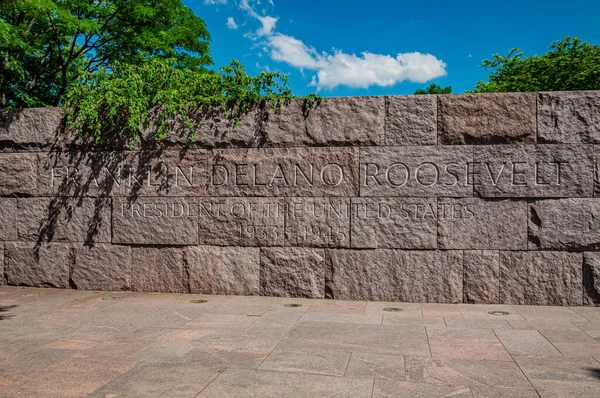 Franklin Delano Roosevelt Memorial Washington Usa Washington District Columbia — Stockfoto