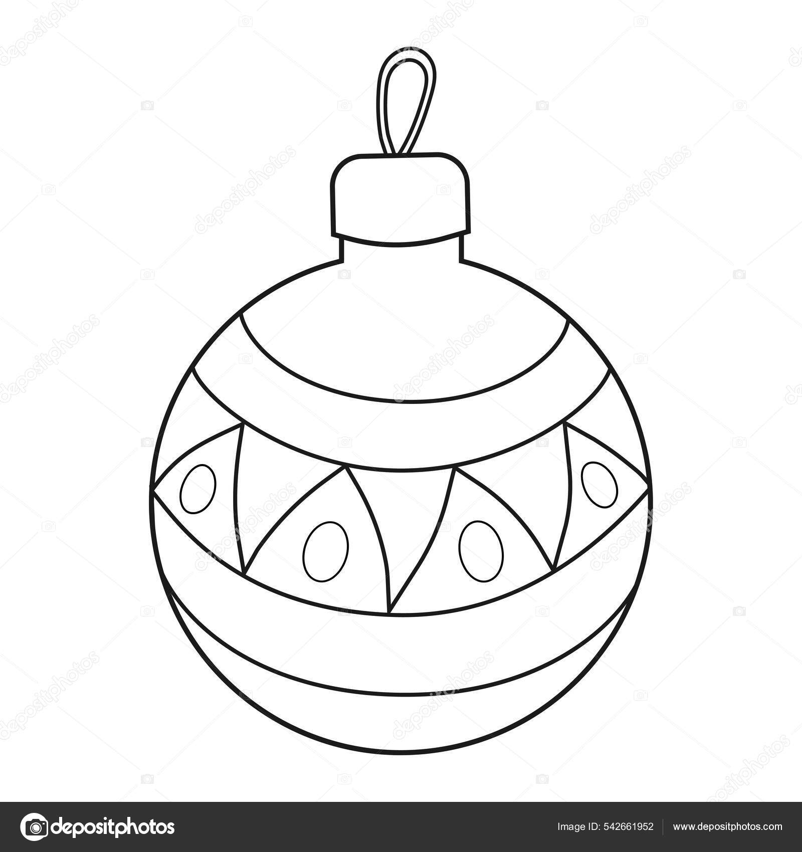 Desenho de Uma bola de Natal para Colorir - Colorir.com