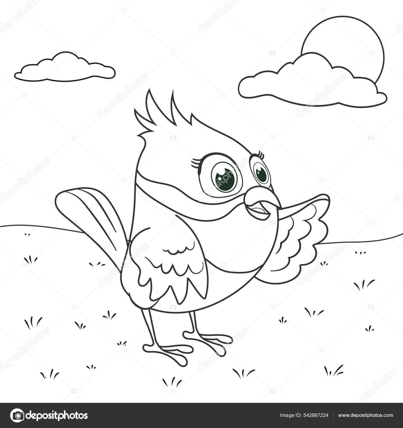 Desenhos para colorir de desenho de um canário para colorir online  