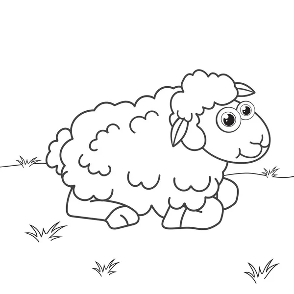 Sheep. Dot To Dot Jogo. Conecte Os Pontos Por Números Para Desenhar O  Cordeiro. Jogo E