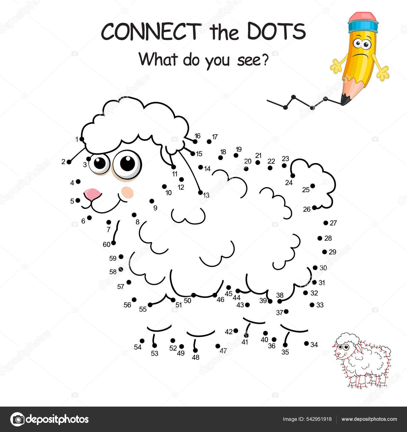 Ponto a ponto quebra-cabeça de natal para crianças. conecte o jogo dos  pontos. ilustração em vetor de animais de natal