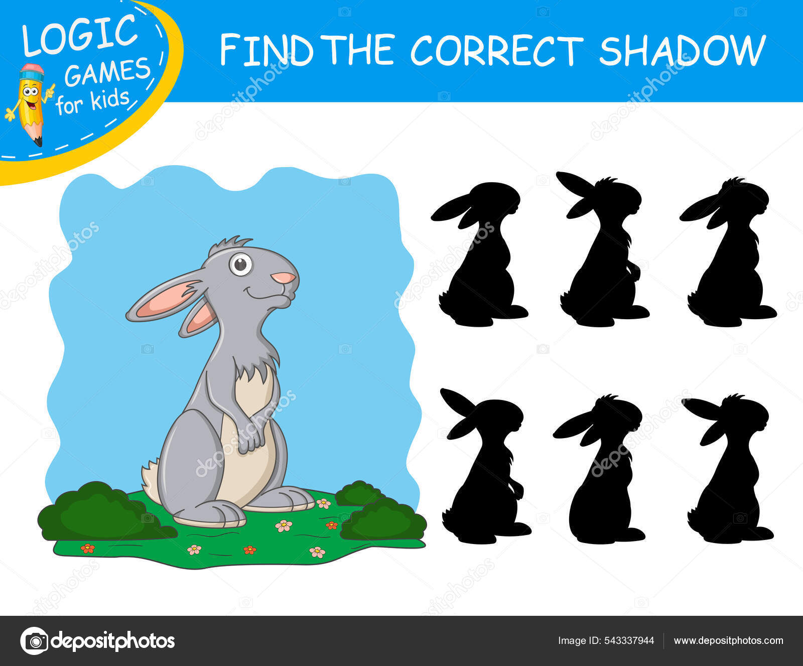 jogo de lógica infantil, encontre a sombra certa. Brinquedos