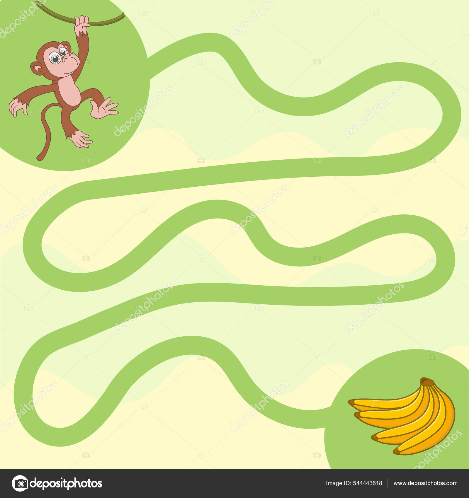 Projeto de jogo do macaco ilustração do vetor. Ilustração de