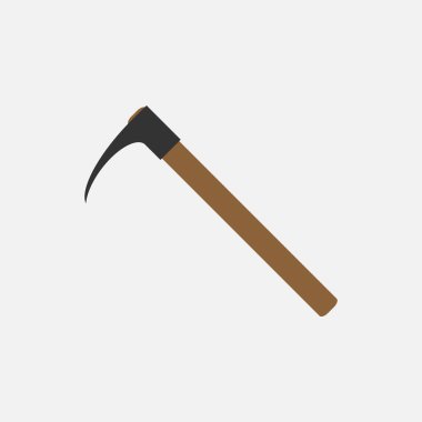 Adze icon. Cartoon of sickle vector icon for web design isolated on gray background - Vector