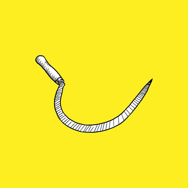 Orak ikonu, eskiz ve klasik tarz. - Vektör