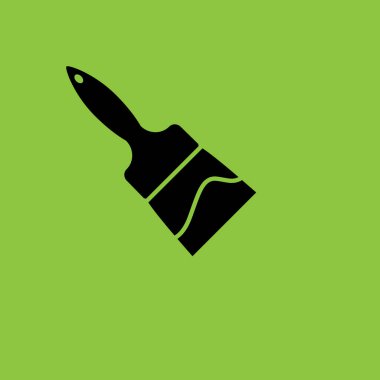 Brush icon isolated. Construction Conc. - Vector . Vector illustration