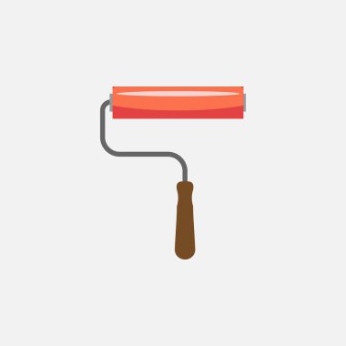 Roller Brush Icon. Construction Concept, Cartoon of Sickle Vector Icon for Web Design Isolated on White Background - Vector. Vector illustration
