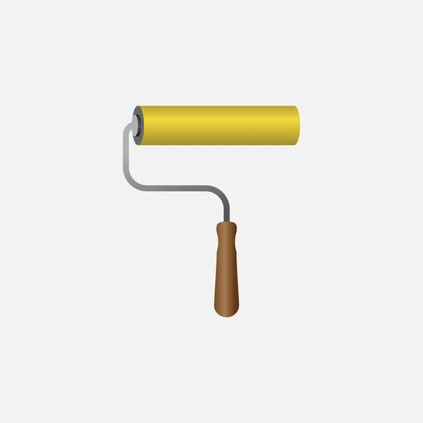 Roller Brush Icon Construction Concept Cartoon Sickle Vector Icon Web — Archivo Imágenes Vectoriales