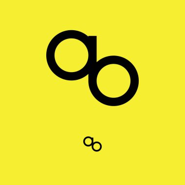 A ve B harfleri logo tasarım vektör şablonu. Vektör illüstrasyonu