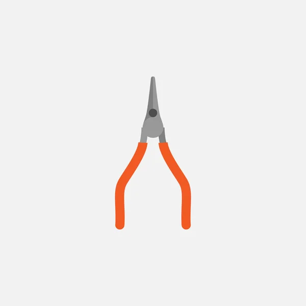 Pliers Icon Isolated Construction Concept Vector Vector Illustration — Stock Vector