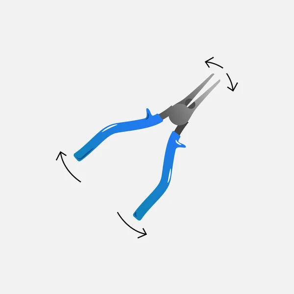 Pliers Icon Isolated Construction Concept Vector Vector Illustration — 图库矢量图片