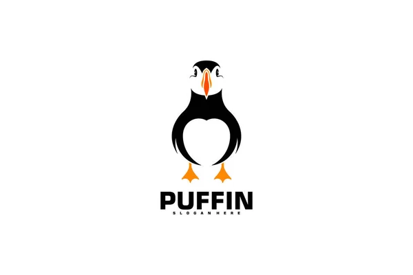 Puffin Bird Logo Vector Design Animal Logo Concept Creative Design — Stock Vector