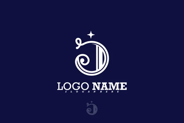 Wzór Ikony Logo Litery List Kreatywnych Czcionek Symbol Monogram Kreatywny — Wektor stockowy