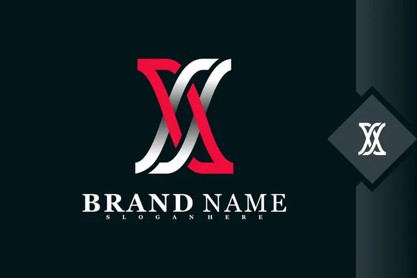 字母X标识向量设计 完美的企业 商店和个人的身份标识 创意设计五彩缤纷 — 图库矢量图片
