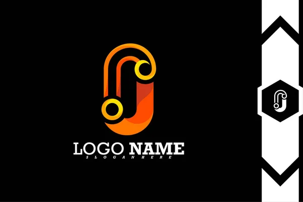 Modelo Design Ícone Logotipo Letra Carta Fonte Criativa Símbolo Ícone — Vetor de Stock