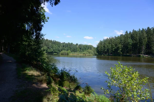 Small Lake Idyllic Landscape — Stock Photo, Image