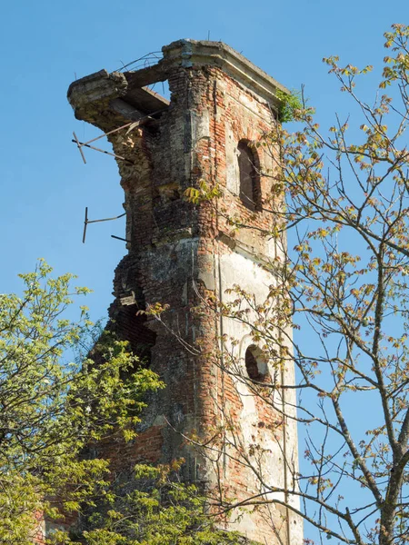 Kyrka Kroatien Förstörd Kriget — Stockfoto