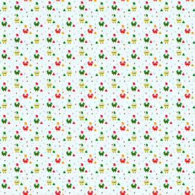 Winter pattern with gnomes Christmas patterns