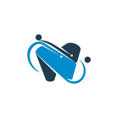 Diş bakımı teknolojisi şablonu Illution Design izole edildi