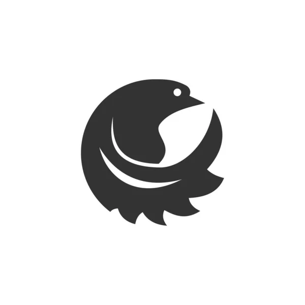 Taubenkreis Icon Template Isoliert — Stockvektor