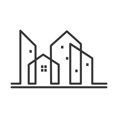 Real estate building icon Illustration Brand company
