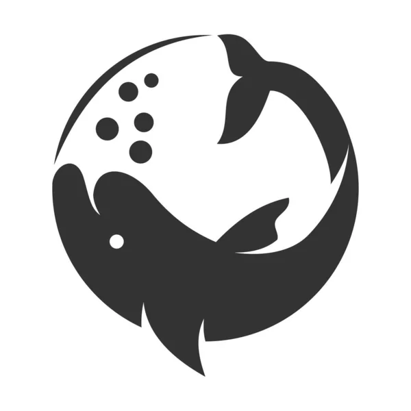 Иллюстрация Логотипа Дельфина — стоковый вектор
