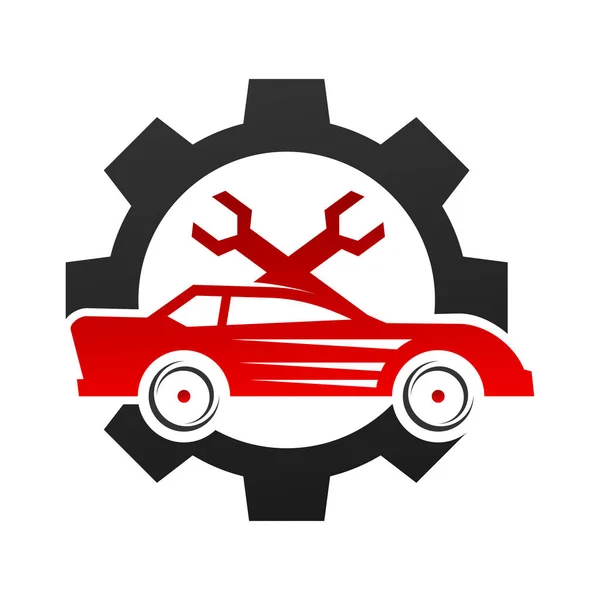 Logo Naprawy Auto Ikona Ilustracja Tożsamość Marki — Wektor stockowy
