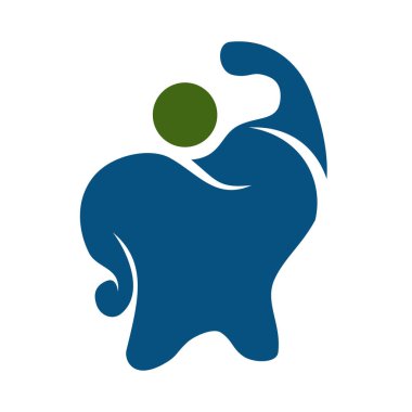 Dental Dentist Tooth Dental Strong Logo Icon Illustration Brand Identity