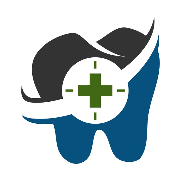 Dental Care Medical Health Logo Design Icon Illustration Brand Identity — Stock Vector