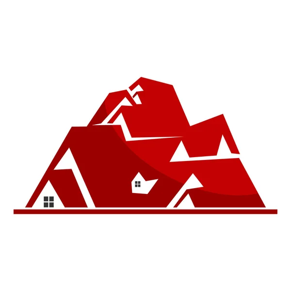 Immobiliare Roof Home Logo — Vettoriale Stock