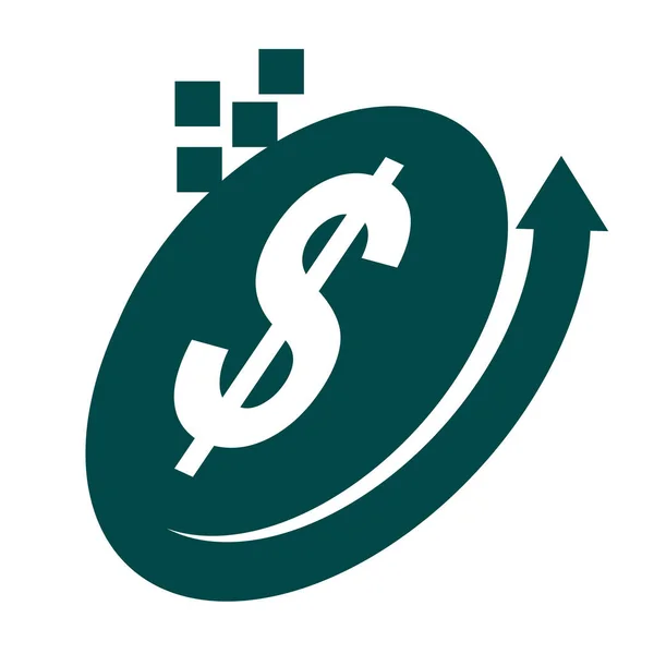 Contanti Prestito Credito Finanza Logo Icona Illustrazione Brand Identity — Vettoriale Stock