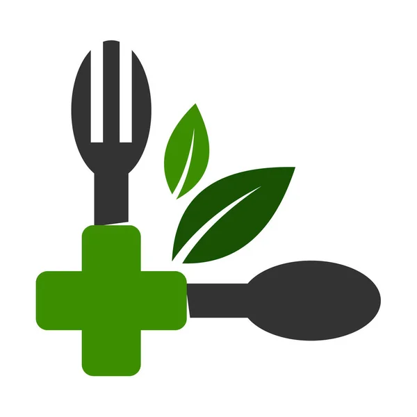 Логотип Здорового Харчування Ілюстрація Фірмовий Стиль — стоковий вектор