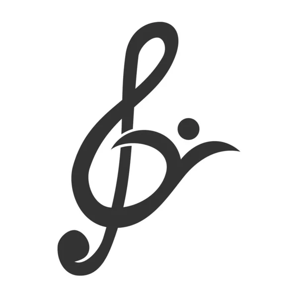 Muzyka Abstrakcyjne Logo Ikona Ilustracja Tożsamość Marki — Wektor stockowy