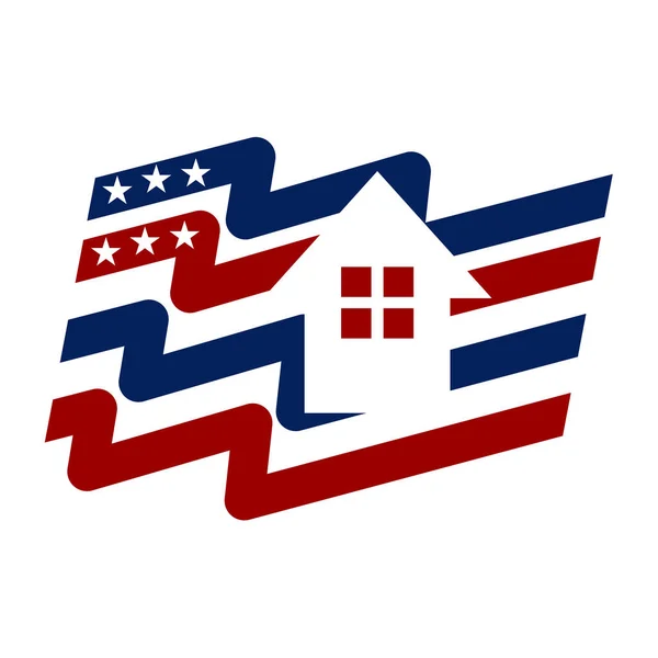 Hero Housing Foundation Logo Icon Illustration Markenidentität — Stockvektor